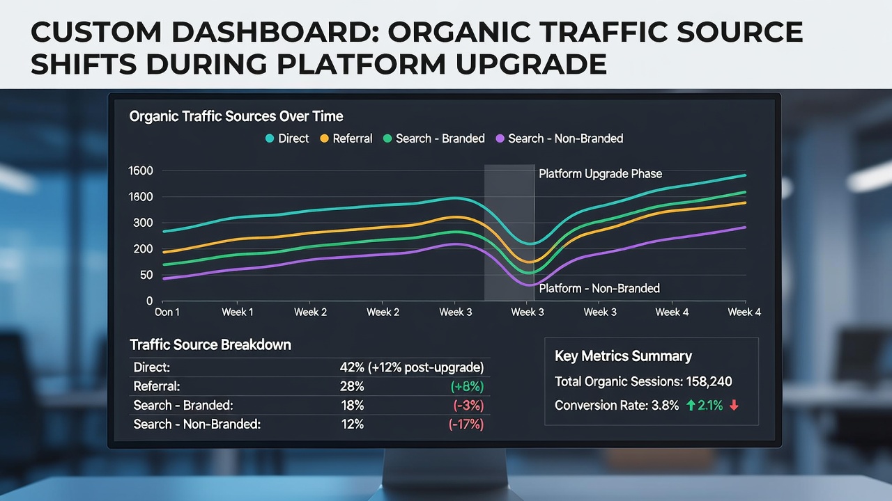 How Custom Dashboard Configurations Reveal Shifts in Organic Traffic Sources During Platform Upgrades